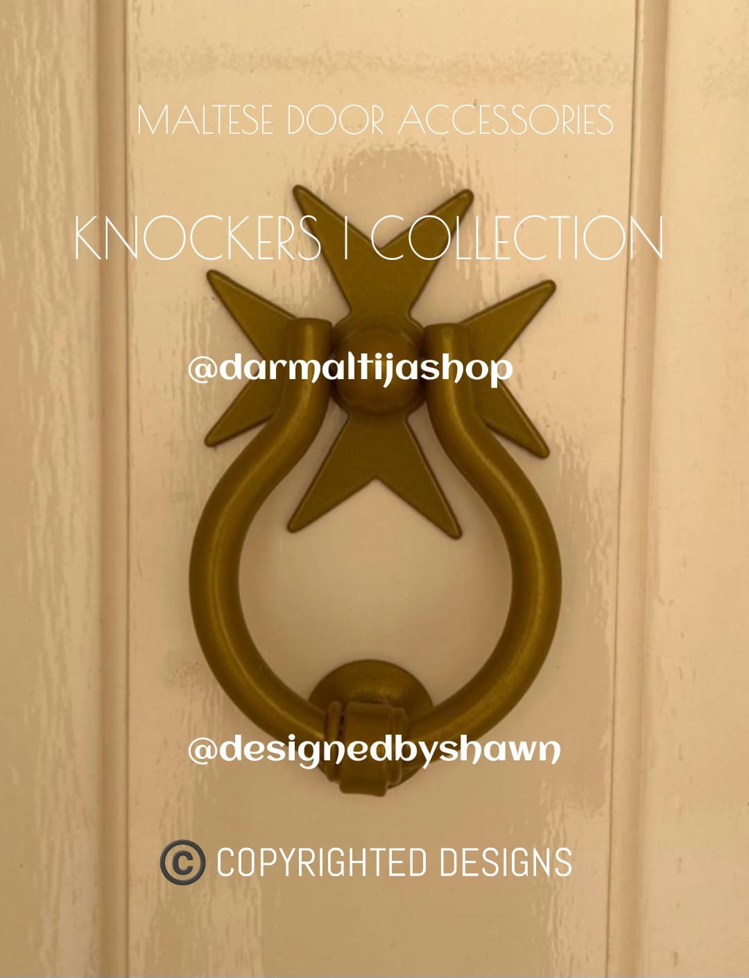 Designed-by-Shawn-Traditional-Forged-Maltese-Cross-Door-Knockers-Gold-Black-White-Metal-Brass-Steel-001.jpg